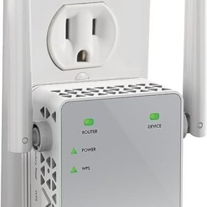 NETGEAR Wi-Fi Range Extender EX3700 – Coverage Up to 1000 Sq Ft and 15 Devices with AC750 Dual Band Wireless Signal Booster & Repeater (Up to 750Mbps Speed), and Compact Wall Plug Design